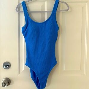 Blue Crinkle Scoop Back Swimsuit 🩱